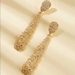 Brand New Textured Water Drop Earrings